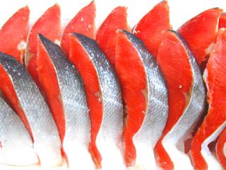 【送料込み】汐紅鮭フイーレ　約700グラム×2枚