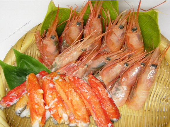 ずわいむき身と甘えびセット(送料込み)