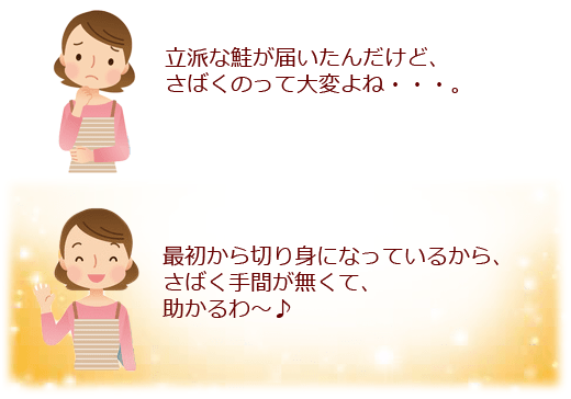 北の魚屋さん切り身加工について